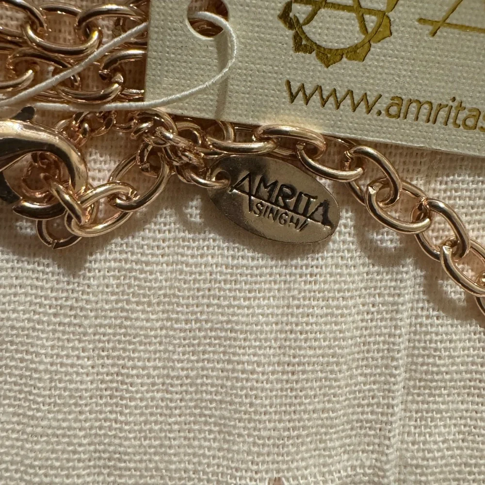 Amrita Singh Rose Gold Filigree Necklace